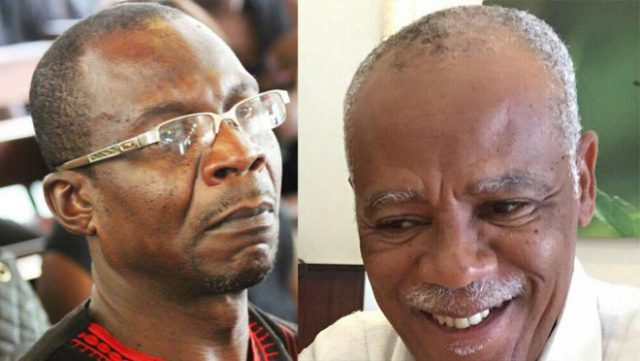 Mr Lloyd Evans (R) is challenging Mr Affail Monney (L),who is the incumbent GJA President and is going for another term.