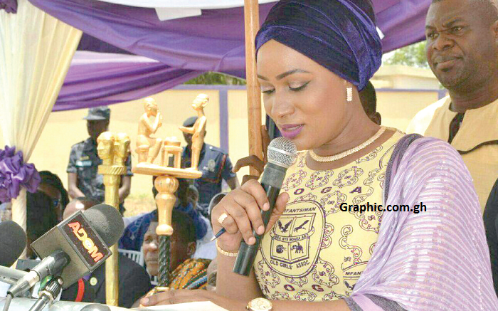  Mrs Samira Bawumia addressing the gathering
