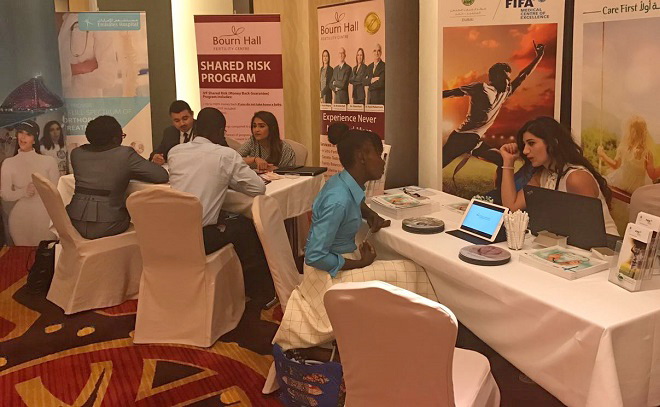 Some of the exhibitors interacting with patrons