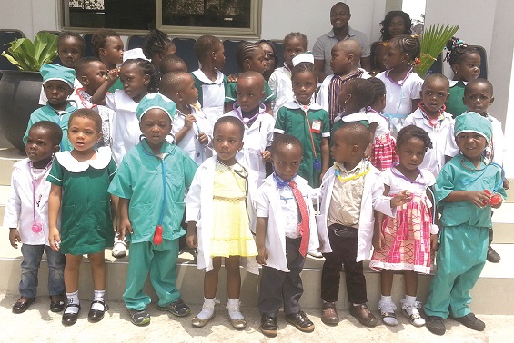 Pupils of the Nursery Two in a group photograph Pupils of the Nursery Two in a group photograph