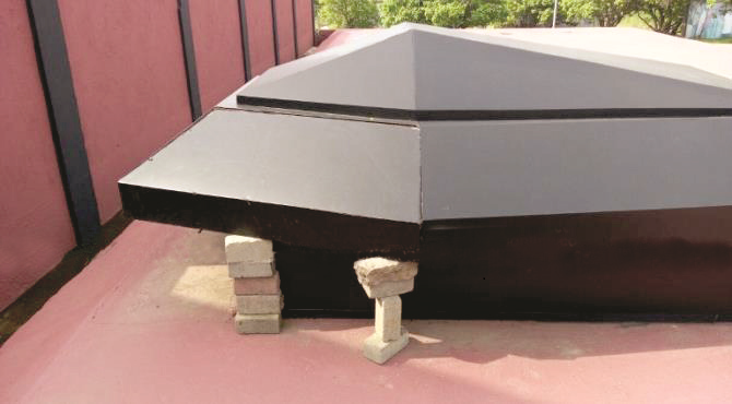 Prof. Atta Mills’s tomb being supported with blocks at the Asomdwe Park in Accra Prof. Atta Mills’s tomb being supported with blocks at the Asomdwe Park in Accra