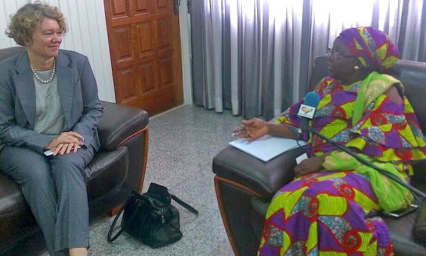 Ambassador to Ghana, Ms Tove Degnbol ( left), in an interaction with the sector Minister, Hajia Alima Mahama Ambassador to Ghana, Ms Tove Degnbol ( left), in an interaction with the sector Minister, Hajia Alima Mahama