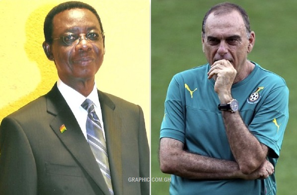 Ambassador Quarcoo and Avram Grant