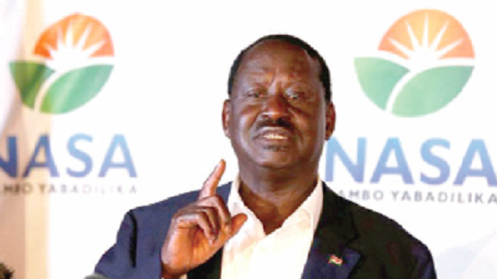 Mr Odinga said the results have come after a computer hack Mr Odinga said the results have come after a computer hack