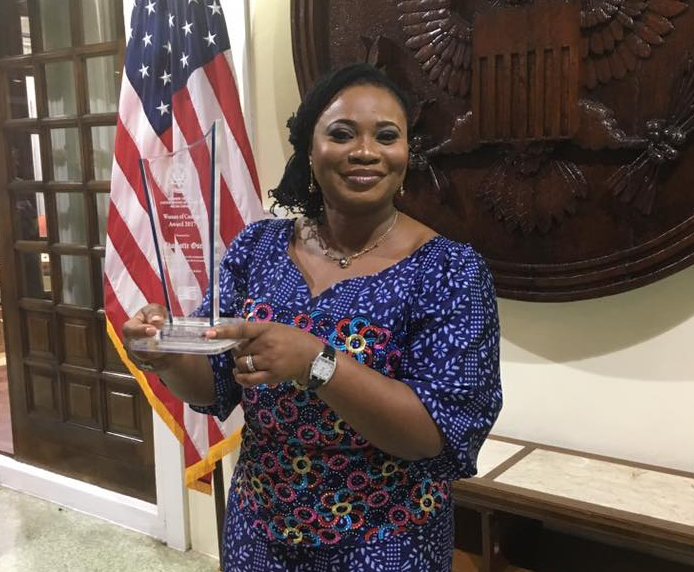 US government honours Mrs. Charlotte Osei with 2016 Woman of Courage Award US government honours Mrs. Charlotte Osei with 2016 Woman of Courage Award