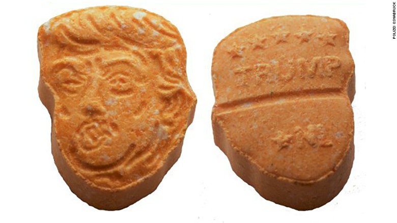 German police seize 5,000 Trump-shaped ecstasy pills