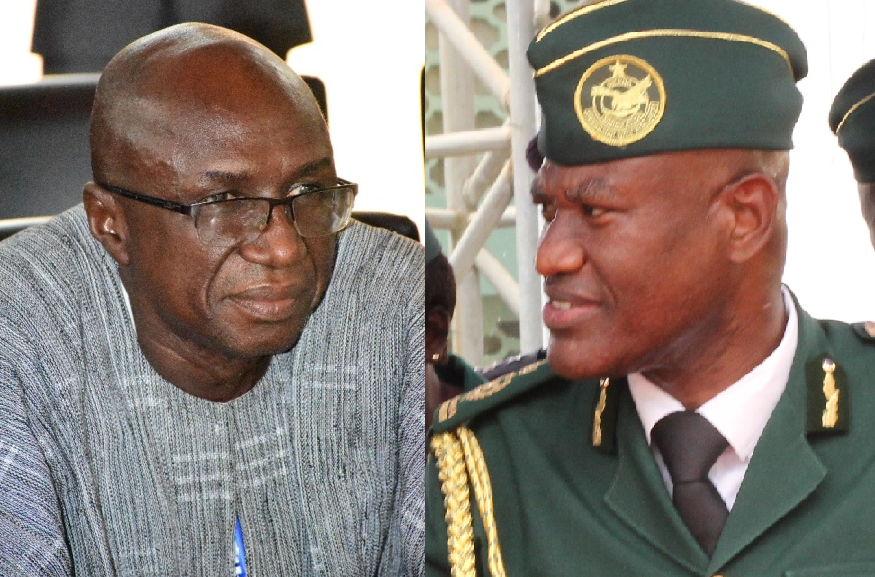 The Minister of the Interior, Mr Ambrose Dery and Comptroller-General of the Ghana Immigration Service (GIS), Mr Kwame Asuah Takyi The Minister of the Interior, Mr Ambrose Dery and Comptroller-General of the Ghana Immigration Service (GIS), Mr Kwame Asuah Takyi