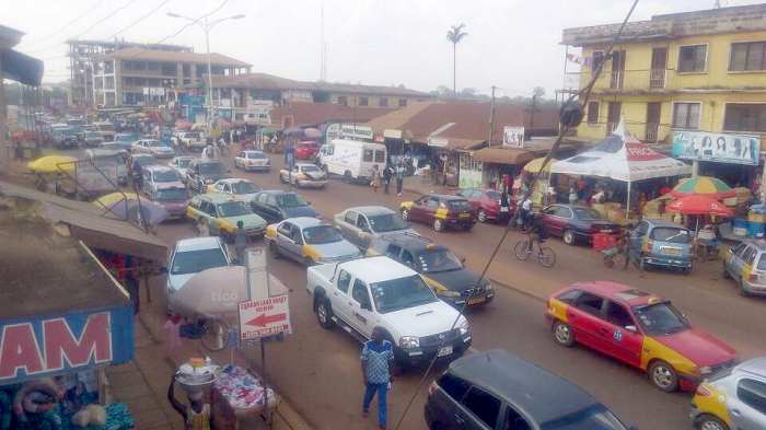 This chaotic scene on the streets in the central business area in Sunyani has become a daily routine Pictures: BIIYA MUKUSAH ALI This chaotic scene on the streets in the central business area in Sunyani has become a daily routine Pictures: BIIYA MUKUSAH ALI