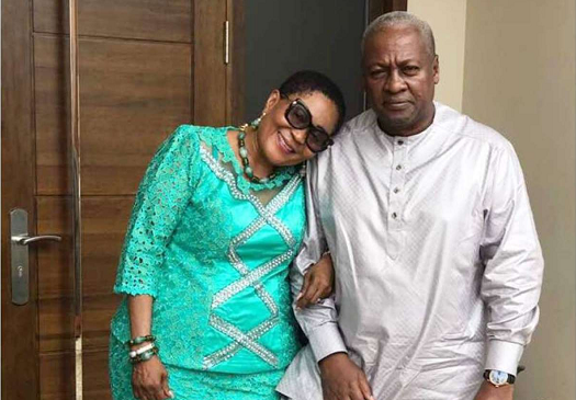 President Mahama and his wife President Mahama and his wife