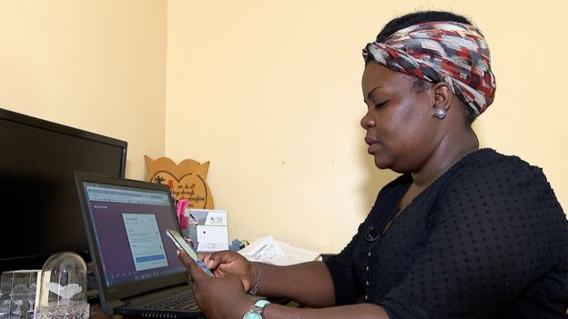 Peace Akware is hoping to buy a car with the money she makes from Bitcoin