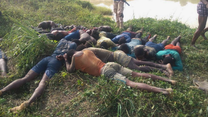 The suspects upon their arrest The suspects upon their arrest