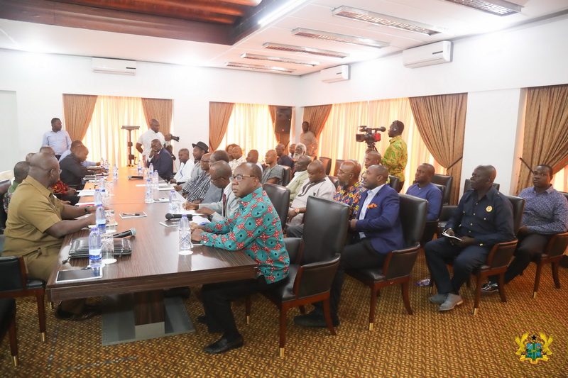 President Akufo-Addo meets leaders of political parties