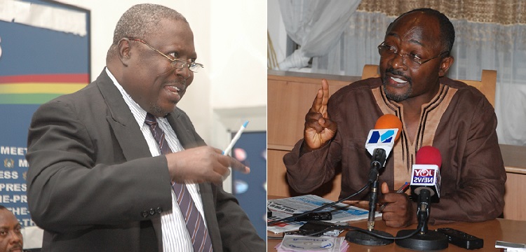 Mr Martin Amidu(Left),Mr Alfred Agbesi Woyome(Right)