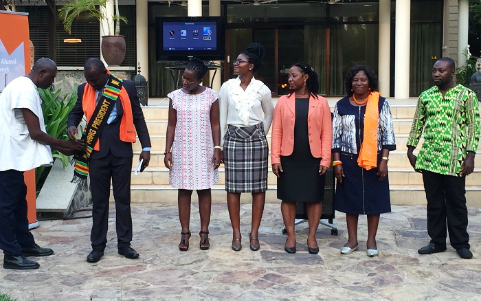 The newly elected executives of the association