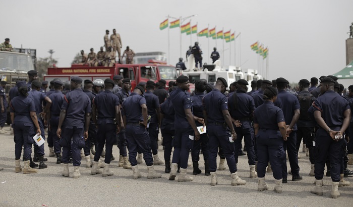Some Police personnel's at the inaugural grounds