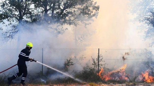 Some 4,000 hectares (15.4 sq miles) of land have burned along the Mediterranean coast France wildfires force mass evacuation