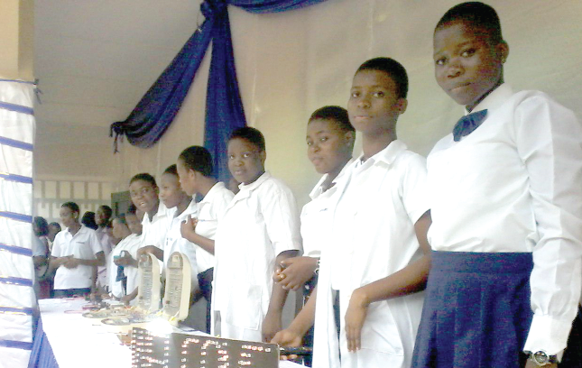 Some of the female students at the open day Some of the female students at the open day
