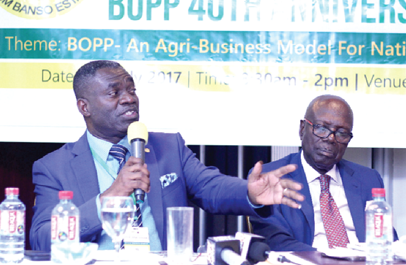 Mr William Agyapong Quaitoo, Deputy Minister for Agriculture, speaking at the symposium Mr William Agyapong Quaitoo, Deputy Minister for Agriculture, speaking at the symposium