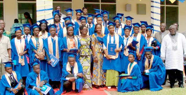 • The graduates and some managers of the school • The graduates and some managers of the school