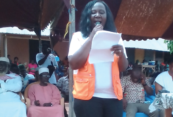 Mrs Salomey Yeboah delivering her address