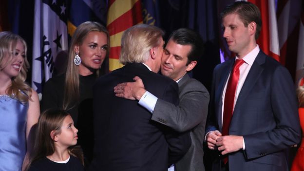 Trump 'didn't know about son's Russia meeting'