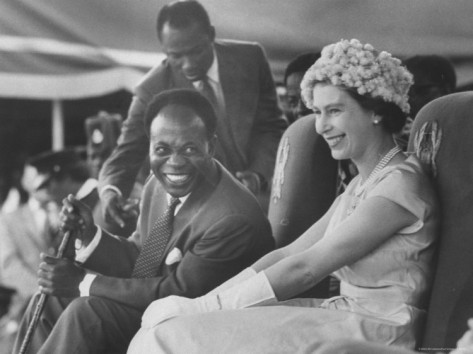 Queen Elizabeth II sharing a chat with President Nkrumah during her visit to Ghana in 1961 Queen Elizabeth II sharing a chat with President Nkrumah during her visit to Ghana in 1961