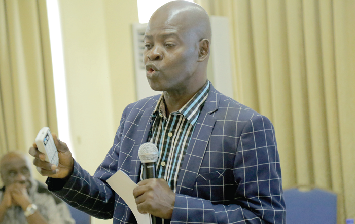 Dr Steve Manteaw addressing the gathering (Library photo) Dr Steve Manteaw addressing the gathering (Library photo)