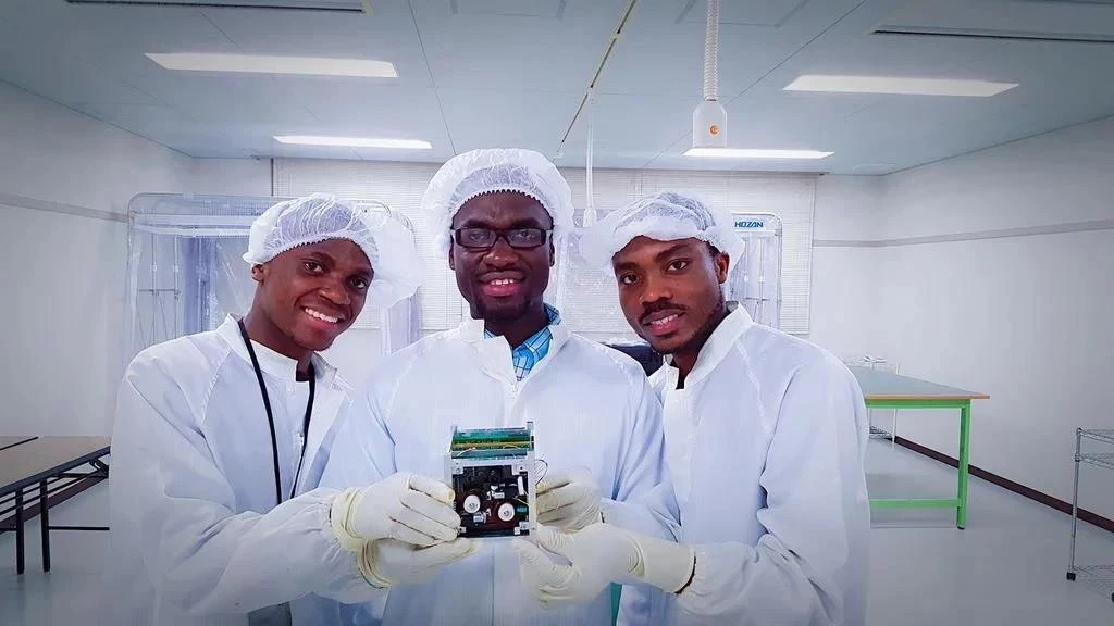 The team that launched Ghana Sat 1. The team that launched Ghana Sat 1.