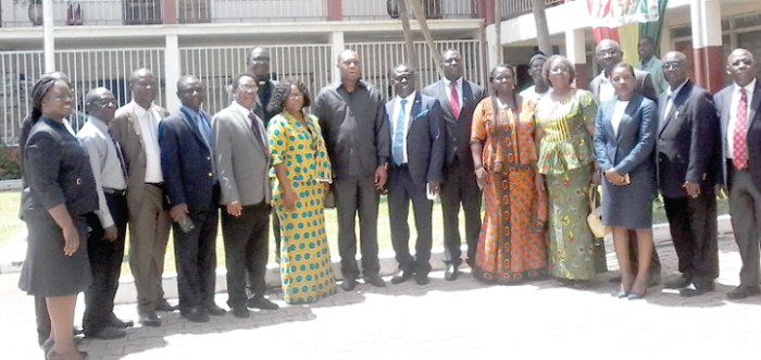 Members of the governing board after the inauguration