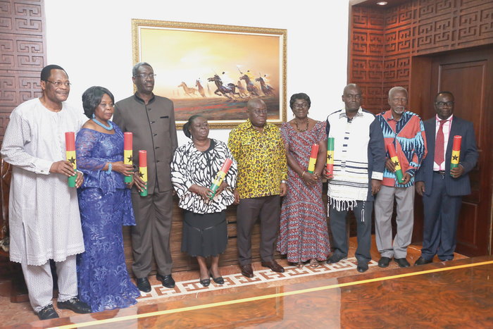 President Akufo-Addo with members of the Civil Service Council. President Akufo-Addo with members of the Civil Service Council.