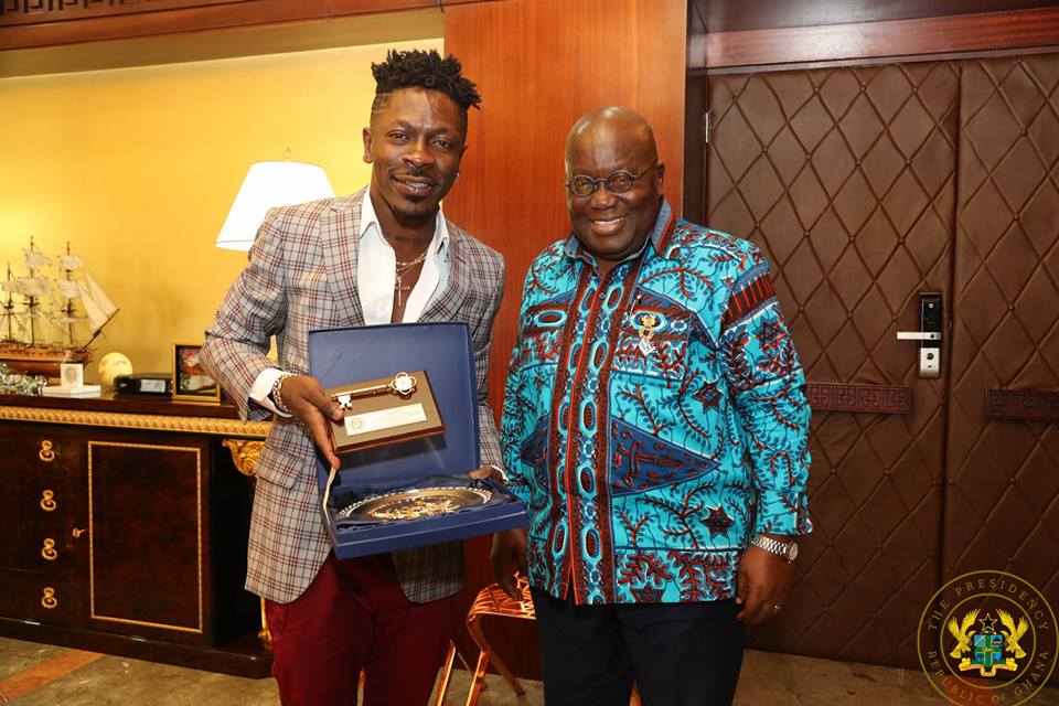 Shatta Wale meets Akufo-Addo (Photos)