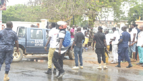 FLASHBACK - Choatic scenes are the order of the day anytime there is a purported installation of a new Ga Mantse