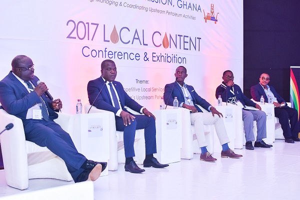 Mr Kwaku Boateng, Director of Special Service at the Petroleum Commission leading the panel discussion Mr Kwaku Boateng, Director of Special Service at the Petroleum Commission leading the panel discussion