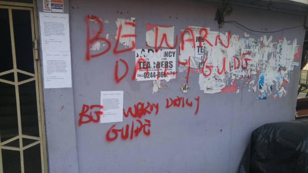 Kumasi youth locks up Daily Guide office over Asantehene report