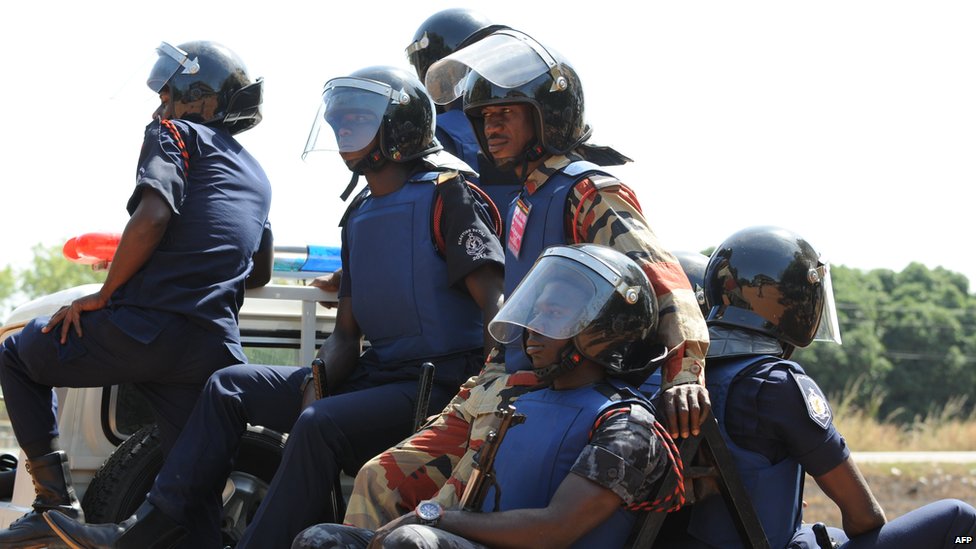 Fleeing robber shot dead