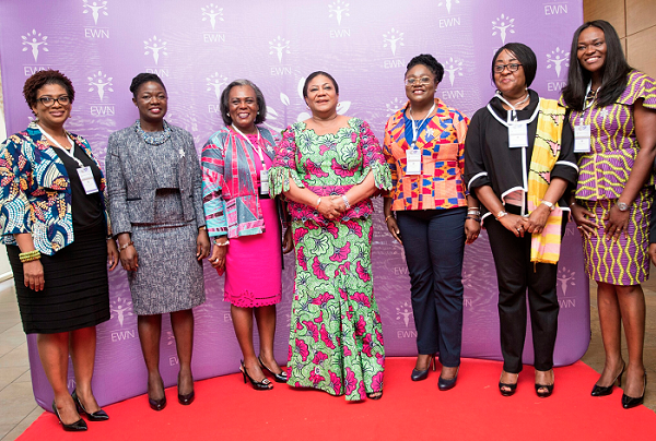 Mrs Rebecca Akufo-Addo and some members of the Executive Women Network Mrs Rebecca Akufo-Addo and some members of the Executive Women Network