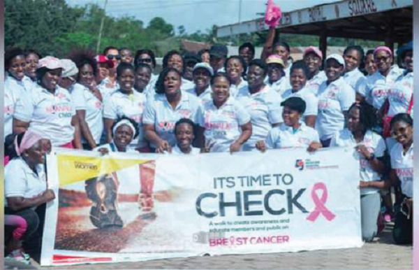 Members of Phenomenal Women Social Club (PWSC) after the walk Members of Phenomenal Women Social Club (PWSC) after the walk
