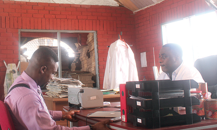 A scene featuring Fiifi Coleman (left) and Ekow Smith Asante (right) as they shot the drama. A scene featuring Fiifi Coleman (left) and Ekow Smith Asante (right) as they shot the drama.