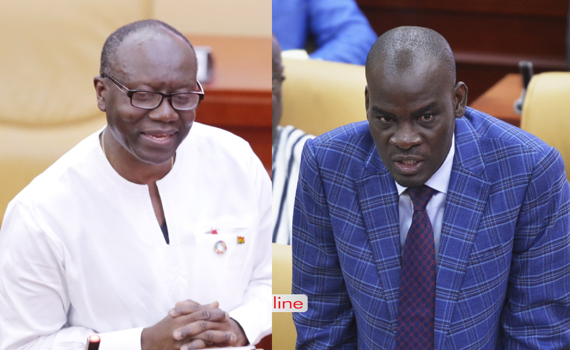 Mr Ken Ofori Atta — Finance Minister and Mr Haruna Iddrisu — The Minority Leader Mr Ken Ofori Atta — Finance Minister and Mr Haruna Iddrisu — The Minority Leader