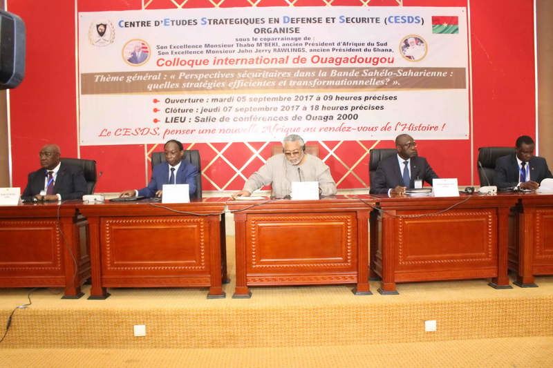 President Rawlings and other speakers at the symposium