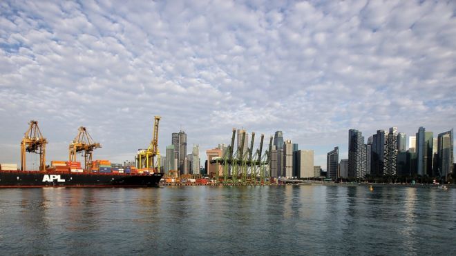 Singapore is one of Asia's biggest maritime hubs (file photo) Singapore is one of Asia's biggest maritime hubs (file photo)
