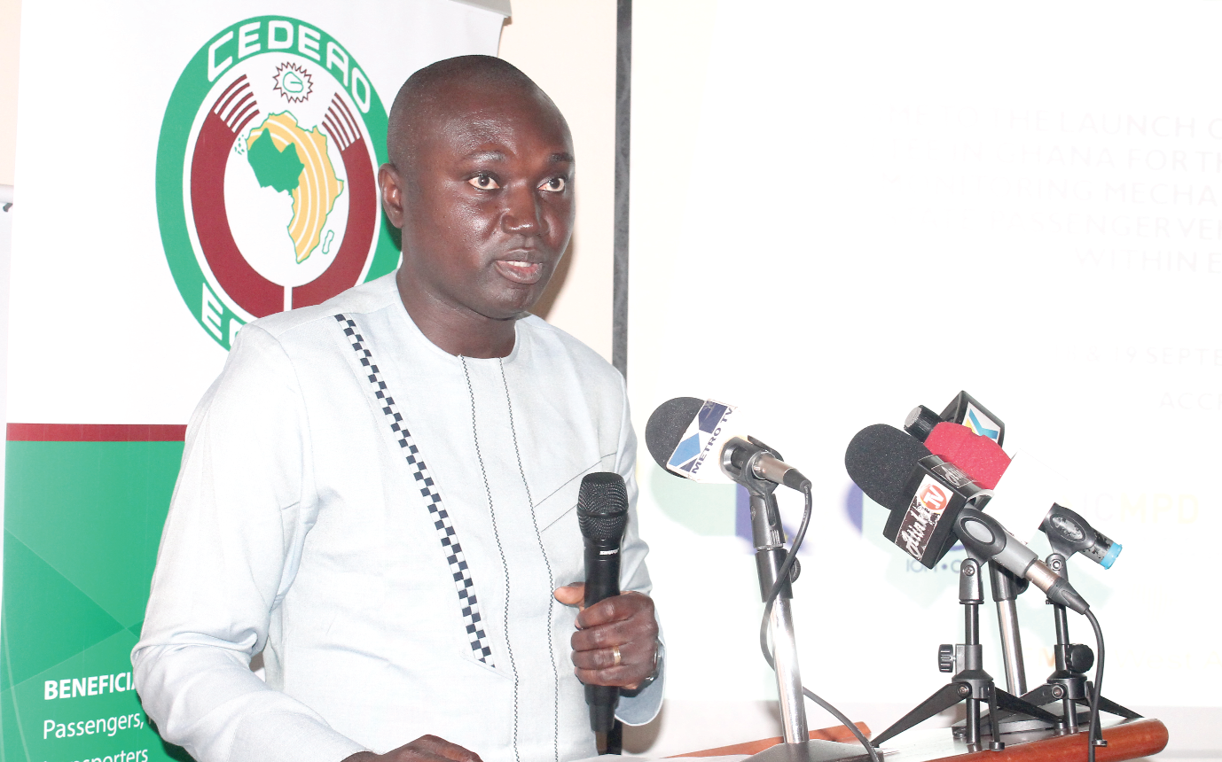 Mr Charles Owiredu, Deputy Minister of Foreign Affairs and Regional Integration, speaking at the launch of national steering committee of the ECOWAS protocol