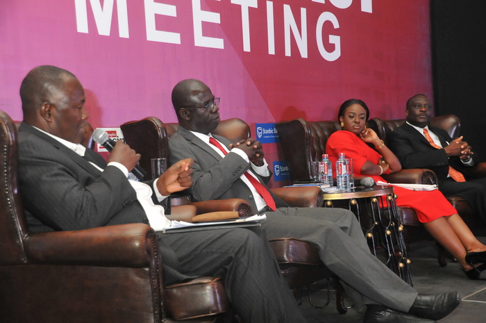 From left: Mr Charles Osei Akoto, CEO, Stallion Trust Co. Ltd; Mr Hayford Atta Krufi, Ms Angela Gyasi, Partner, Bentsi-Enchill, Letsa and Ankomah, and Mr Peter Osei Duah, MD, AllStar Insurance Brokers, at the Graphic Business/Stanbic Bank Breakfast Meeting on pensions From left: Mr Charles Osei Akoto, CEO, Stallion Trust Co. Ltd; Mr Hayford Atta Krufi, Ms Angela Gyasi, Partner, Bentsi-Enchill, Letsa and Ankomah, and Mr Peter Osei Duah, MD, AllStar Insurance Brokers, at the Graphic Business/Stanbic Bank Breakfast Meeting on pensions