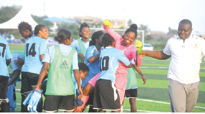 Teammates hail goalkeeper Nana Ama Gyamfua for her heroic show that saw her make two saves from the penalty kicks Teammates hail goalkeeper Nana Ama Gyamfua for her heroic show that saw her make two saves from the penalty kicks