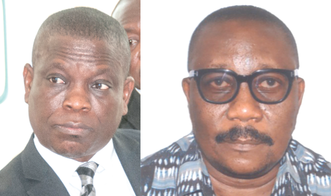 Mr David Agbenu — Aspiring Gen. Secretary and  Mr Vance Azu — Aspiring Org. Secretary