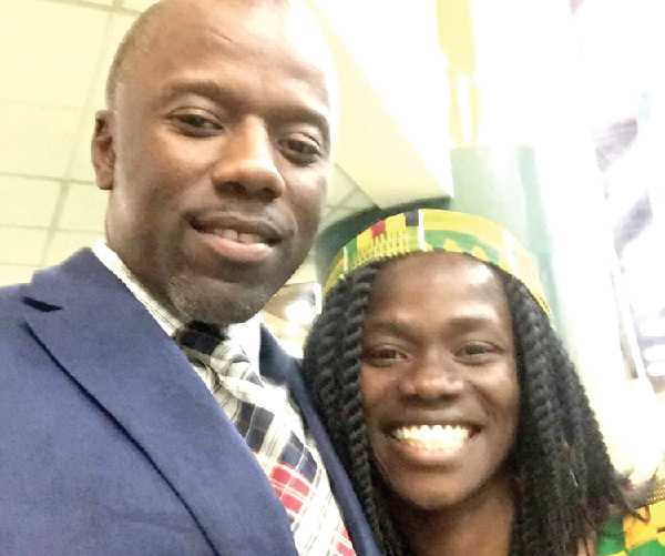 Martha Bissah (right) with her coach, Malcolm Watts Martha Bissah (right) with her coach, Malcolm Watts