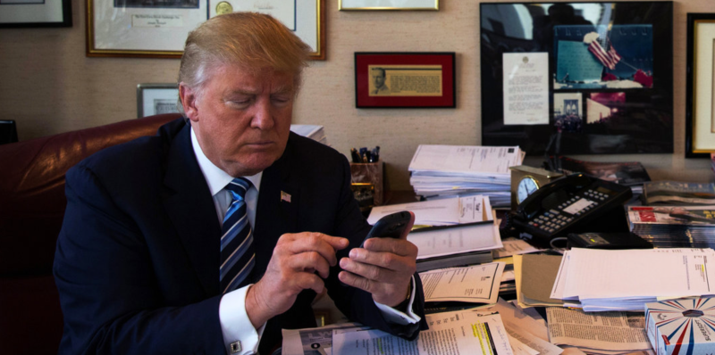 Trump ramps up personal cell phone use
