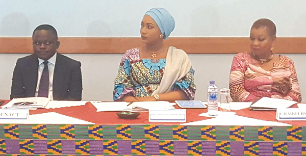 Mr Leonard Kobina Ackon (left), Mrs Samira Bawumia (middle), the 2nd Lady and Dr Joyce Aryee, Founder of Salt and Light Ministry Mr Leonard Kobina Ackon (left), Mrs Samira Bawumia (middle), the 2nd Lady and Dr Joyce Aryee, Founder of Salt and Light Ministry