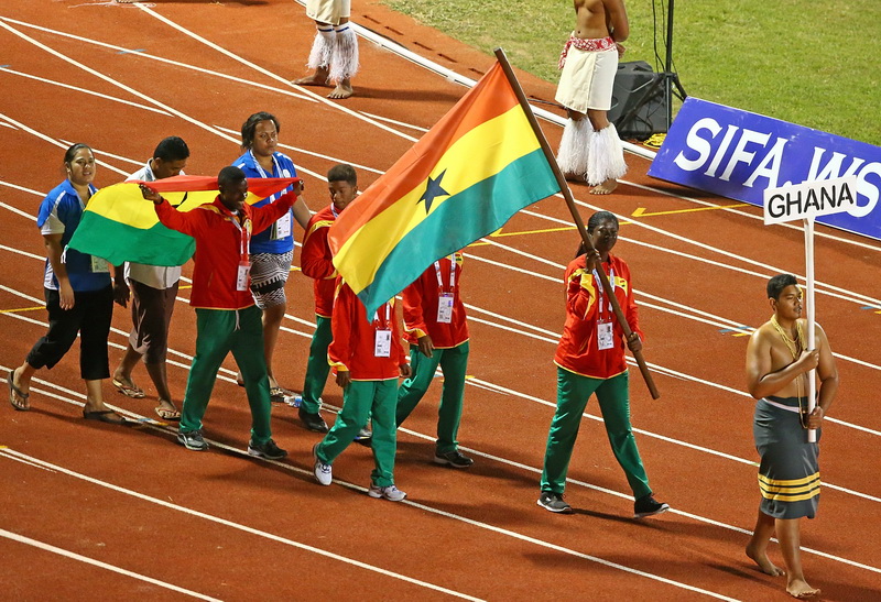 Ghana at the opening ceremony of the Games Ghana at the opening ceremony of the Games