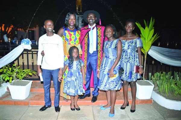 Dr Wiafe-Akenteng with his wife, (2nd left) Dr Nana Anima, and their children Dr Wiafe-Akenteng with his wife, (2nd left) Dr Nana Anima, and their children